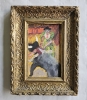 Óleo sobre tablilla, escena taurina, escuela española fauvista / postimpresionista, siglo XX