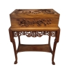 Cofre / baúl, madera de olmo tallada, dinastía Qing, Indochina, circa 1900