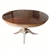 Mesa de comedor, siguiendo Rafael García Nicolau, madera de roble tallada, Mid-century, España, años 70