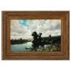 Antonio Cánovas del Castillo y Vallejo, “Paisaje fluvial”, firmado Vascano, España, principios del siglo XX