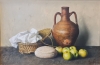 Justo Revilla Rubio, Bodegón, óleo sobre lienzo