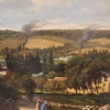 Narcisse Berchère, “Paisaje de Asnières-sur-Seine”, Francia, siglo XIX