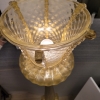Lámpara de pie, cristal de Murano y polvo de oro, Barovier & Toso, Italia, años 50