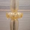 Lámpara de pie, cristal de Murano y polvo de oro, Barovier & Toso, Italia, años 50