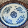 Plateau o bandeja de porcelana con patrón Fitzhugh, Compañía Británica de las Indias Orientales, Dinastía Qing, China, siglo XVIII