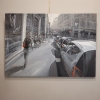 Kerdalo, “Faubourg Saint-Honoré, París”, acrílico sobre lienzo, Francia, siglo XXI