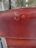Conjunto de seis sillas voladizas de comedor, diseño de Willy Rizzo para Cidue, acero cromado y cuero, Italia, circa 1970