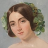 Pastel sobre papel “Retrato joven noble”, firmado Edmond Jewrin, 1843