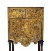 Cabinet de guadamecí dorado y plateado, art nouveau, España, circa 1920