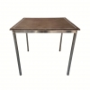 Mesa de juego plegable, acero y terciopelo, siguiendo Christian Dior, Francia, años 70
