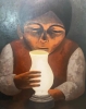  Óleo, La lámpara, de Mario Mollari
