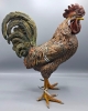 Gallo en bronce policromado de Viena con sello