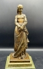  Escultura francesa de Joven en bronce, firmada P. Duboy
