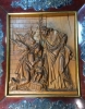 Escultura Sagrada familia en madera tallada de Masriera y Carreras