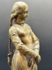  Escultura francesa de Joven en bronce, firmada P. Duboy