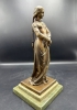  Escultura francesa de Joven en bronce, firmada P. Duboy