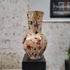 Jarrón “Miró”, cerámica vidriada, firmado Renata, España, 1993