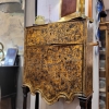 Cabinet de guadamecí dorado y plateado, art nouveau, España, circa 1920