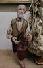 Virgen de la Merced amparando a dos cautivos, talla cap i pota en madera policromada, España, siglo XIX