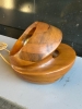 Escultura lámpara de madera, diseño de Silvano Pulcinelli para la firma Esperia, años 70