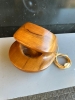 Escultura lámpara de madera, diseño de Silvano Pulcinelli para la firma Esperia, años 70