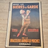 Cartel de propaganda de Bieres de Garde. Francia 1930