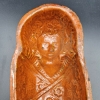Molde antiguo de barro para pasteles ”Niño Jesús”, 1880 - 1900