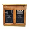 Mueble bar “Bistrot de París”, madera de cerezo, zinc y latón dorado, Roche Bobois, Francia, años 80