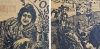 Cartel de toros de 1899, Salamanca (Guerrita y Antonio Montes), doble cara enmarcado con cristal