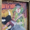 Óleo sobre tablilla, escena taurina, escuela española fauvista / postimpresionista, siglo XX