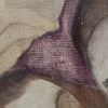 Escena expresionista / simbolista, escuela catalana, óleo sobre lienzo, siglo XX