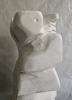 Jorge Peris Serra, escultura original en mármol blanco, \"Hombre\", 1991 