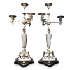 Candelabros isabelinos de plata, Rovira, Barcelona, siglo XIX