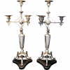 Candelabros isabelinos de plata, Rovira, Barcelona, siglo XIX