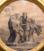 Estampa religiosa, \"Huida a Egipto\", siglo XIX