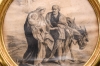 Estampa religiosa, \"Huida a Egipto\", siglo XIX