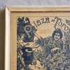 Cartel de toros de 1899, Salamanca (Guerrita y Antonio Montes), doble cara enmarcado con cristal