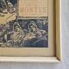 Cartel de toros de 1899, Salamanca (Guerrita y Antonio Montes), doble cara enmarcado con cristal