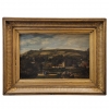 Narcisse Berchère, “Paisaje de Asnières-sur-Seine”, Francia, siglo XIX