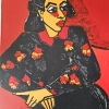 Gernot Kissel, ”Mujer”, litografía prueba de artista, 1970 - 1975