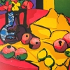 Gernot Kissel, ”Mesa con Frutas”, litografía prueba de artista, 1970 - 1975