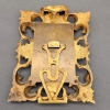 Marco de bronce rococó, estilo Luis XV, siglo XIX