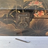 Arcón - cofre, urushi-e, era Taisho, Japón, circa 1920