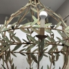 Lámpara globo, hojas de olivo, siguiendo Maison Baguès, Francia, mid-century, años 70