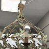 Lámpara globo, hojas de olivo, siguiendo Maison Baguès, Francia, mid-century, años 70