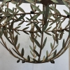 Lámpara globo, hojas de olivo, siguiendo Maison Baguès, Francia, mid-century, años 70
