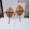 Juego de 6 sillas «A6», Joseph-André Motte para Steiner, madera y cuero, Francia, años 2000