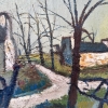 “Paisaje invernal”, escuela André Derain, fauvismo, Francia, 1959