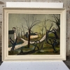 “Paisaje invernal”, escuela André Derain, fauvismo, Francia, 1959