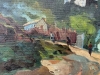 Antoni Llobet Aracil, Paisaje con figuras, óleo sobre lienzo, 1940